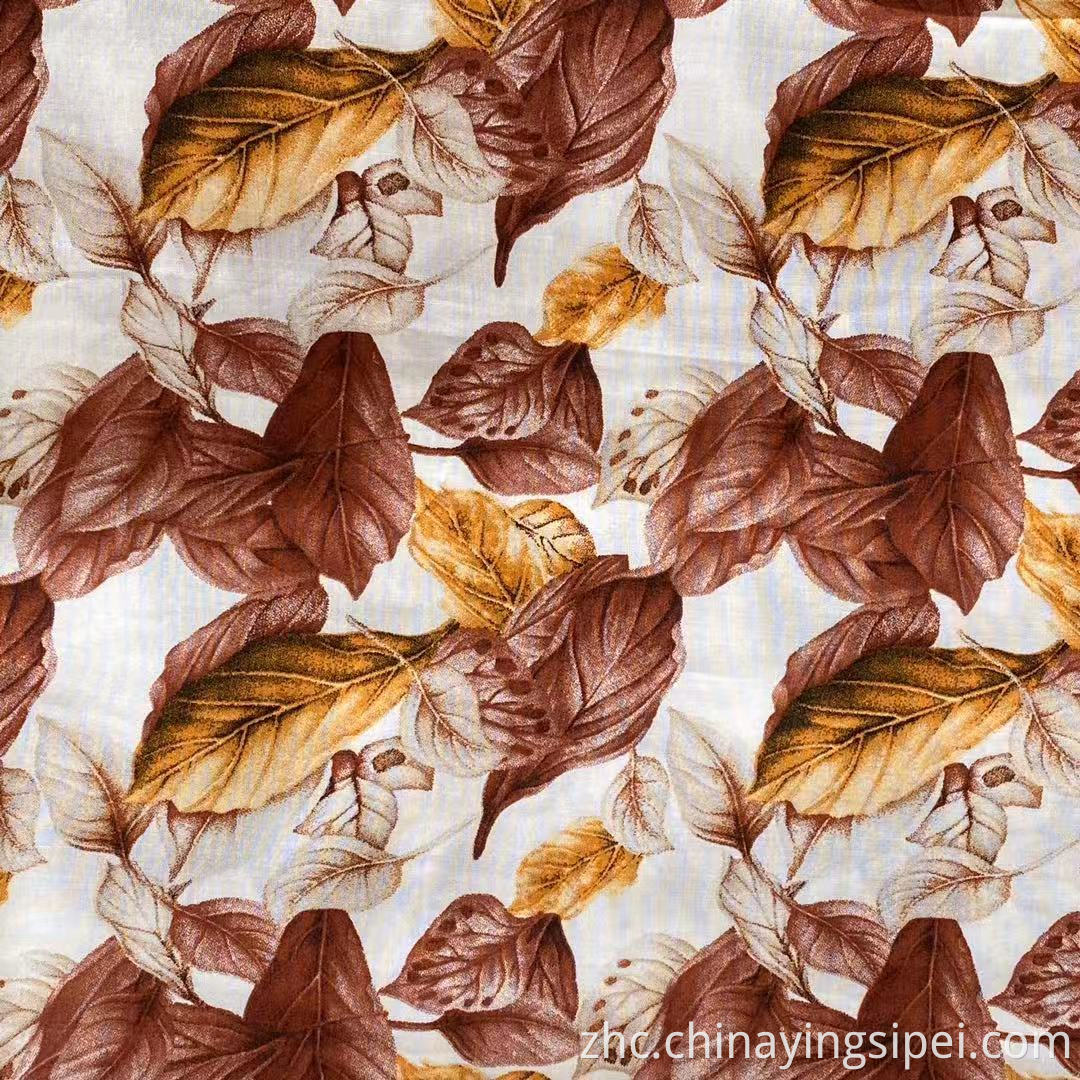 ISP纺织女装布料织物普通编织的人造丝纺织品材料印花织物用于礼服